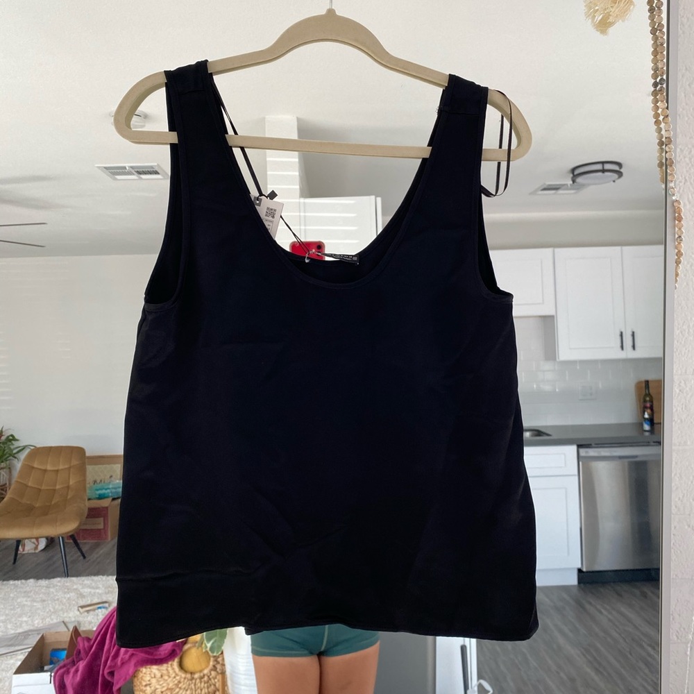 Zara brand new black tank.  Size M